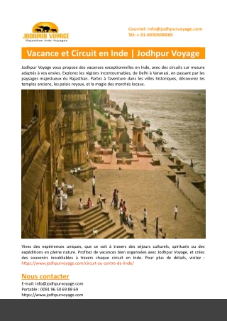 Vacance et Circuit en Inde-Jodhpur Voyage