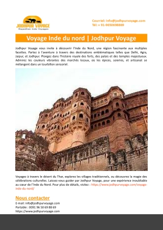 Voyage Inde du nord-Jodhpur Voyage