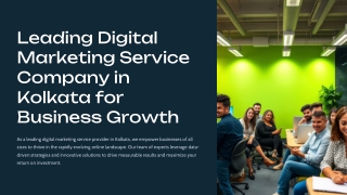 Leading Digital Marketing Service Company in Kolkata for Business Growth