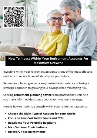 How To Invest Within Your Retirement Accounts For Maximum Growth?