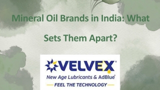 Mineral Oil Brands in India: What Sets Them Apart?