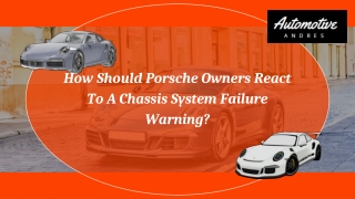 How Should Porsche Owners React To A Chassis System Failure Warning