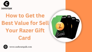 How to Get the Best Value for Sell Your Razer Gift Card