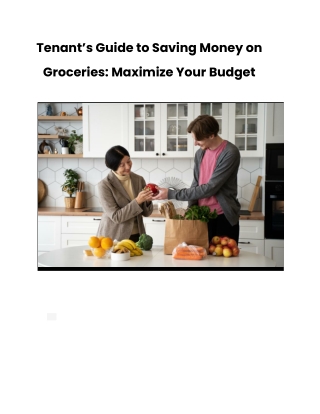 Tenant’s Guide to Saving Money on Groceries_ Maximize Your Budget- Estate Agents Royal wharf