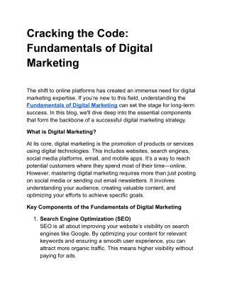 Cracking the Code_ Fundamentals of Digital Marketing