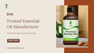 SVA Trusted Essential Oil Manufacturer