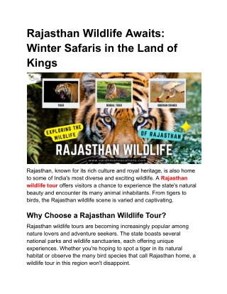 Rajasthan Wildlife Awaits_ Winter Safaris in the Land of Kings - Google Docs