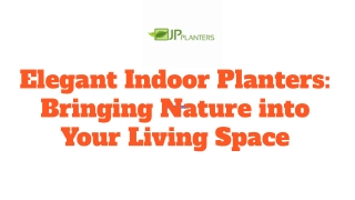 Elegant Indoor Planters_ Bringing Nature into Your Living Space