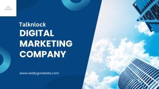 Blue Modern Digital Marketing Agency Business Presentation
