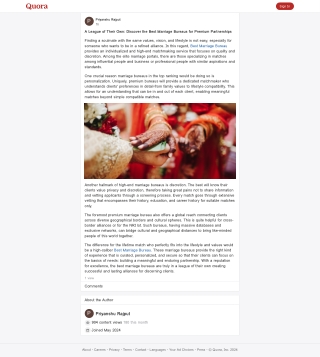 A League of Their Own: Discover the Best Marriage Bureaus for Premium Partnershi