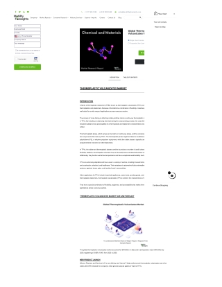 Global Thermoplastic Vulcanizates Market Analysis: Applications, Challenges, and Opportunities