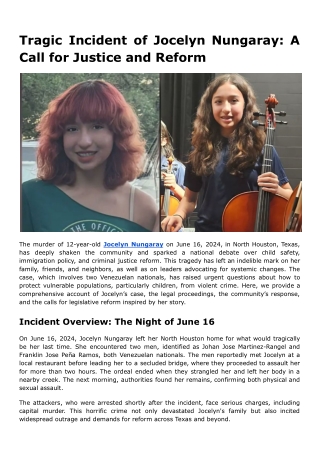 Tragic Incident of Jocelyn Nungaray_ A Call for Justice and Reform