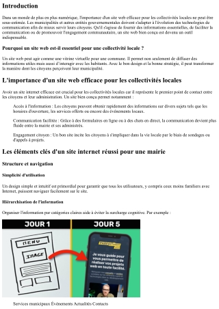 L'importance d'un site web efficace pour les collectivités locales