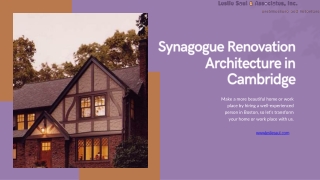 Revitalize Tradition with Expert Synagogue Renovation Architecture in Cambridge