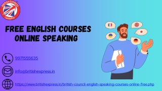 Free English Courses Online Speaking | Enhance Your Fluency with Expert Guidance