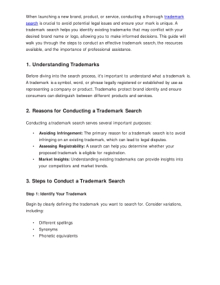 Essential Guide to Conducting a Trademark Search Effectively