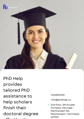 The Importance of Utilizing PhD Services