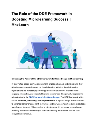 The Role of the DDE Framework in Boosting Microlearning Success _ MaxLearn
