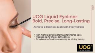 UOG Liquid Eyeliner: The Best Waterproof Liquid Liner for Bold Eyes