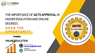 The Importance of AICTE Approval in Higher Education and Online Degrees
