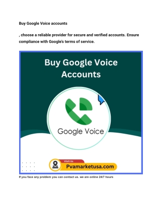 Top site 3 Buy Google Voice Accounts USA