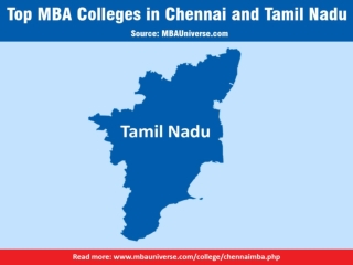 MBA in Chennai