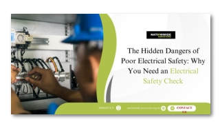 The Hidden Dangers of Poor Electrical Safety Why You Need an Electrical Safety Check