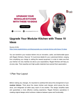 Upgrade Your Modular Kitchen with These 10 Ideas