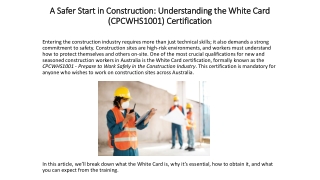 Safety learning Australia