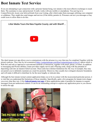 Best Inmate Text Company