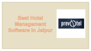 Best Hotel Management Software In Jaipur