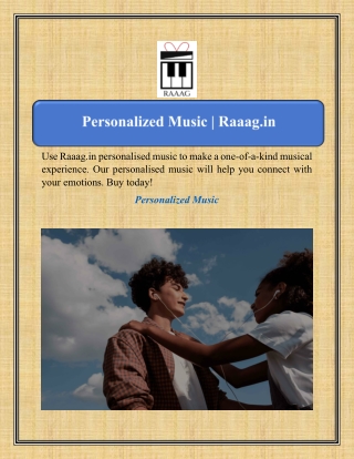 Personalized Music | Raaag.in