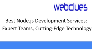 Best Node.js Development Services Expert Teams, Cutting-Edge Technology