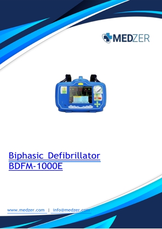 Biphasic Defibrillator BDFM-1000E