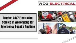 Trusted 247 Electrician Service in Wollongong for Emergency Repairs Anytime