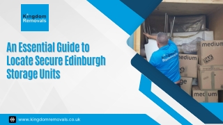 An Essential Guide to Locate Secure Edinburgh Storage Units
