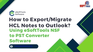 How to Export/Migrate HCL Notes to Outlook?