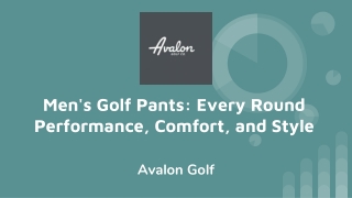 Men's Golf Pants_ Every Round Performance, Comfort, and Style