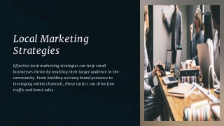 local marketing strategies