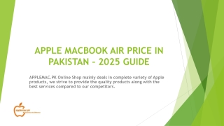 Apple MacBook Air Price in Pakistan – 2025