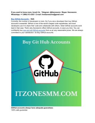 Welcome to **Buy GitHub Accounts (Buy & Sell)