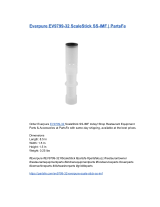 Everpure EV9799-32 ScaleStick SS-IMF _ PartsFe