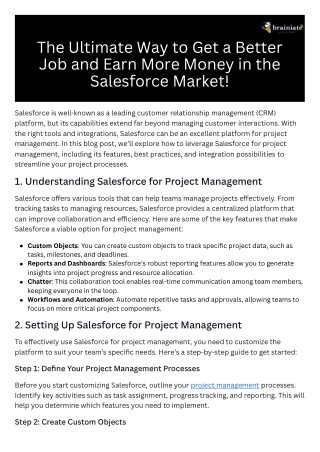 The ultimate way to get a better job and earn more money in the Salesforce