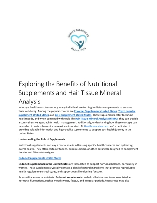 Hair tissue mineral analysis for pets