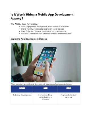 Is It Worth Hiring a Mobile App Development Agency (1)