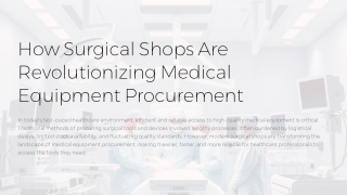 How-Surgical-Shops-Are-Revolutionizing-Medical-Equipment-Procurement