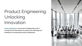 Product Development Companies: Transforming Ideas into Reality