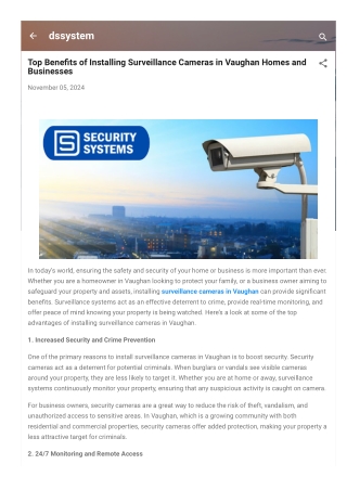Why Home Security Systems in Vaughan Are Essential for Every Homeowner