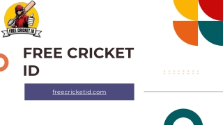 Cricket Betting ID - Free Cricket Id