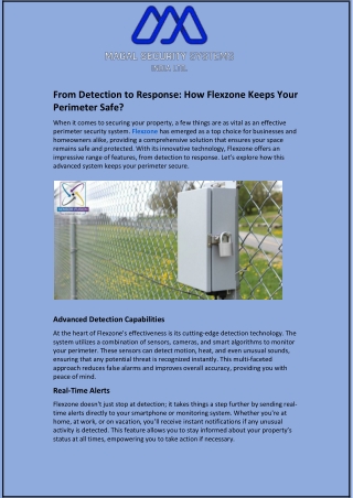 From Detection to Response and How Flexzone Keeps Your Perimeter Safe 